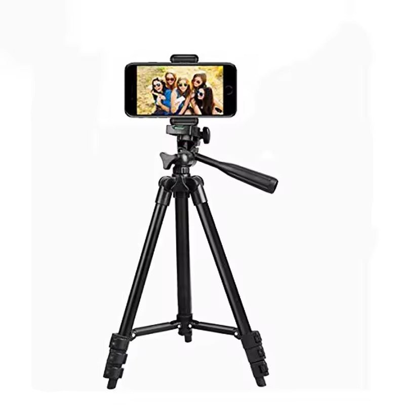Trépied Télescopique 3120 en Aluminium & ABS – Support Smartphone et Caméra, Rotule 360°, Niveau à Bulle & Pliable pour Vlog et Photo - HGL - CHINA
